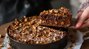C'est la nouvelle recette qui fait fureur cet hiver : le gâteau noisettes-chocolat à la croûte ultra craquante (et vraiment facile)