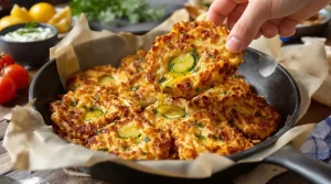 Je les prépare à chaque apéro : mes beignets de courgettes à la grecque, croustillants et parfumés