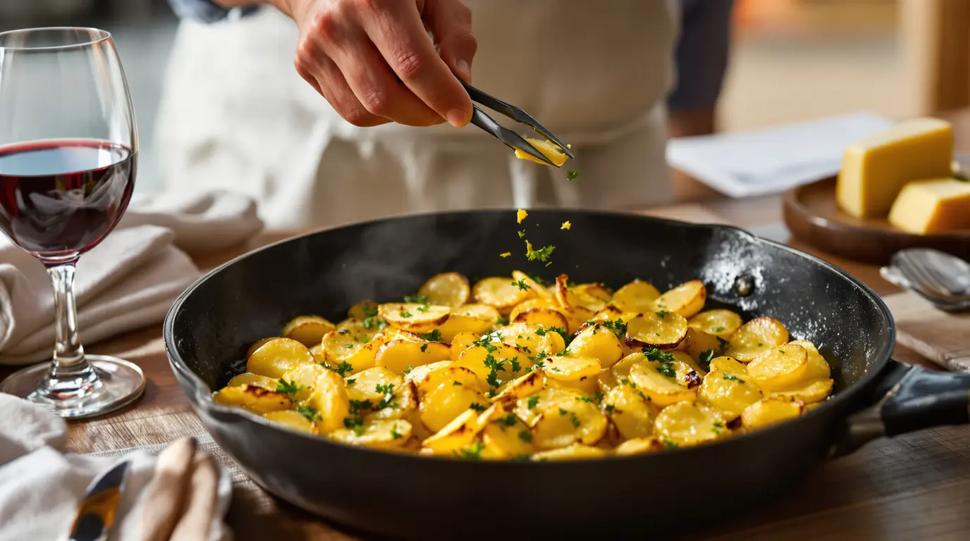 Pomme de terre à la sarladaise: astuce pour un croustillant pomme de terre à la sarladaise