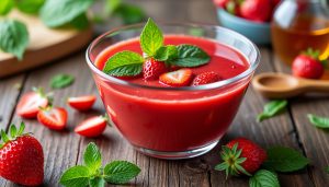 Comment préparer une délicieuse soupe de fraises sans cuisson