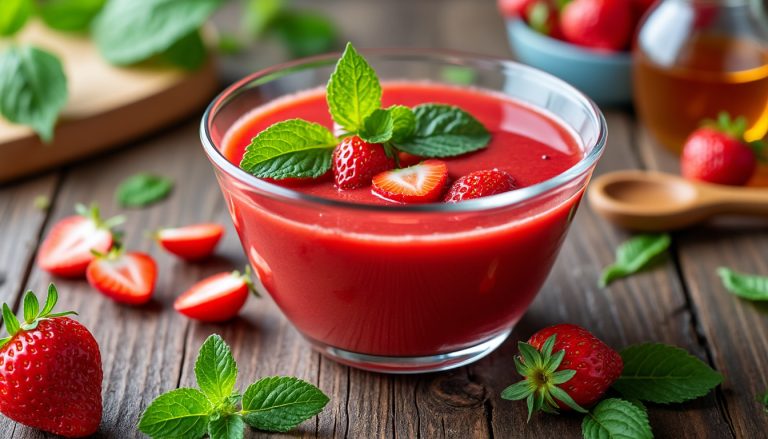 découvrez comment préparer une délicieuse soupe de fraises sans cuisson, simple et rapide, idéale pour une recette fraîche et fruitée à savourer en toute saison.